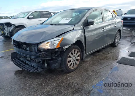 2015 Nissan Sentra S из США, поврежденный, VIN 3N1AB7AP8FY381746